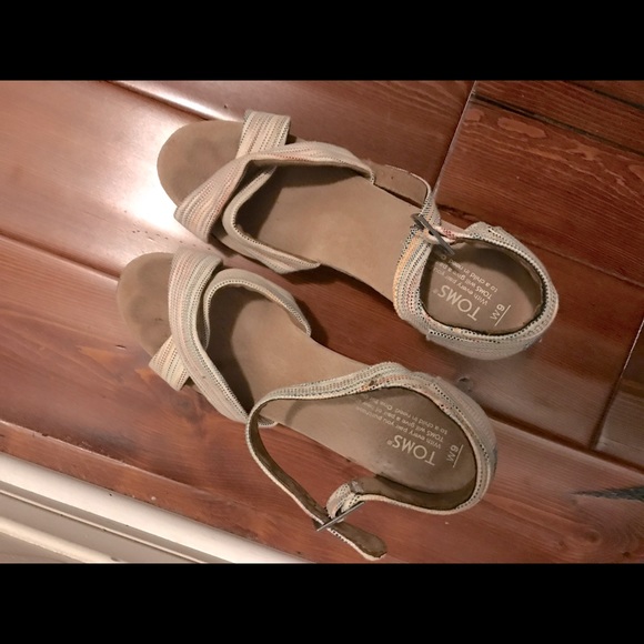 Toms wedge platform sandals - Picture 2 of 4